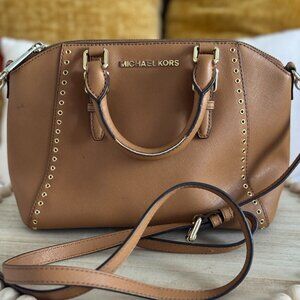 MK Grommet Accent Satchel/Crossbody
